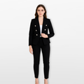 Women Tailored Blazer Suit Set Elegant