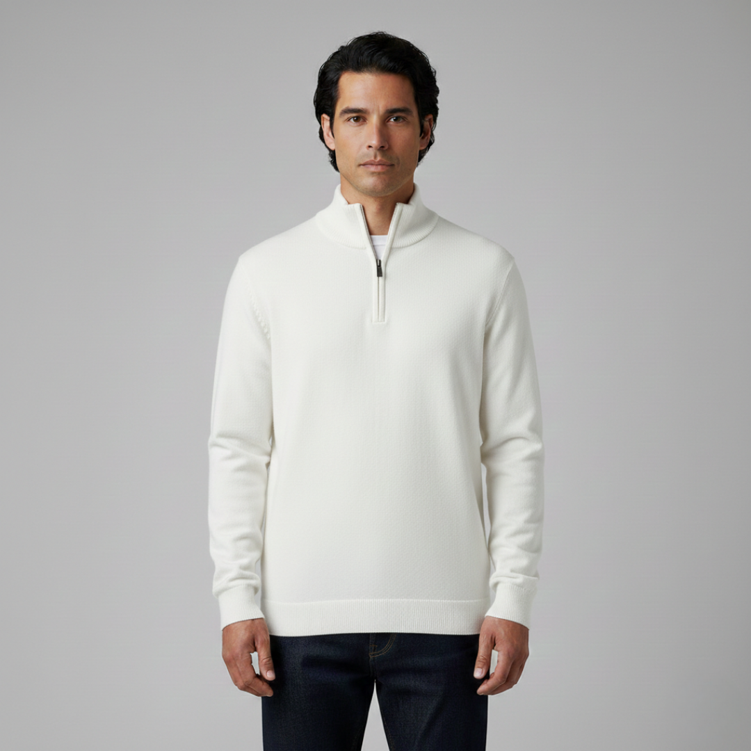 James - Quarter Zip Knit Sweater