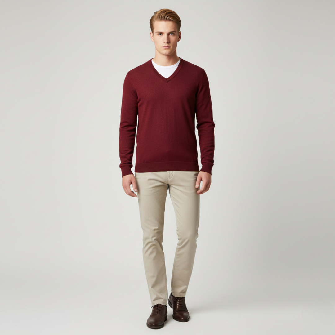 Miles - V-Neck Knit Sweater