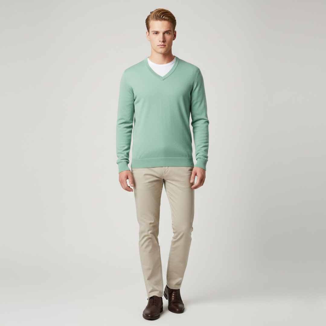 Miles - V-Neck Knit Sweater
