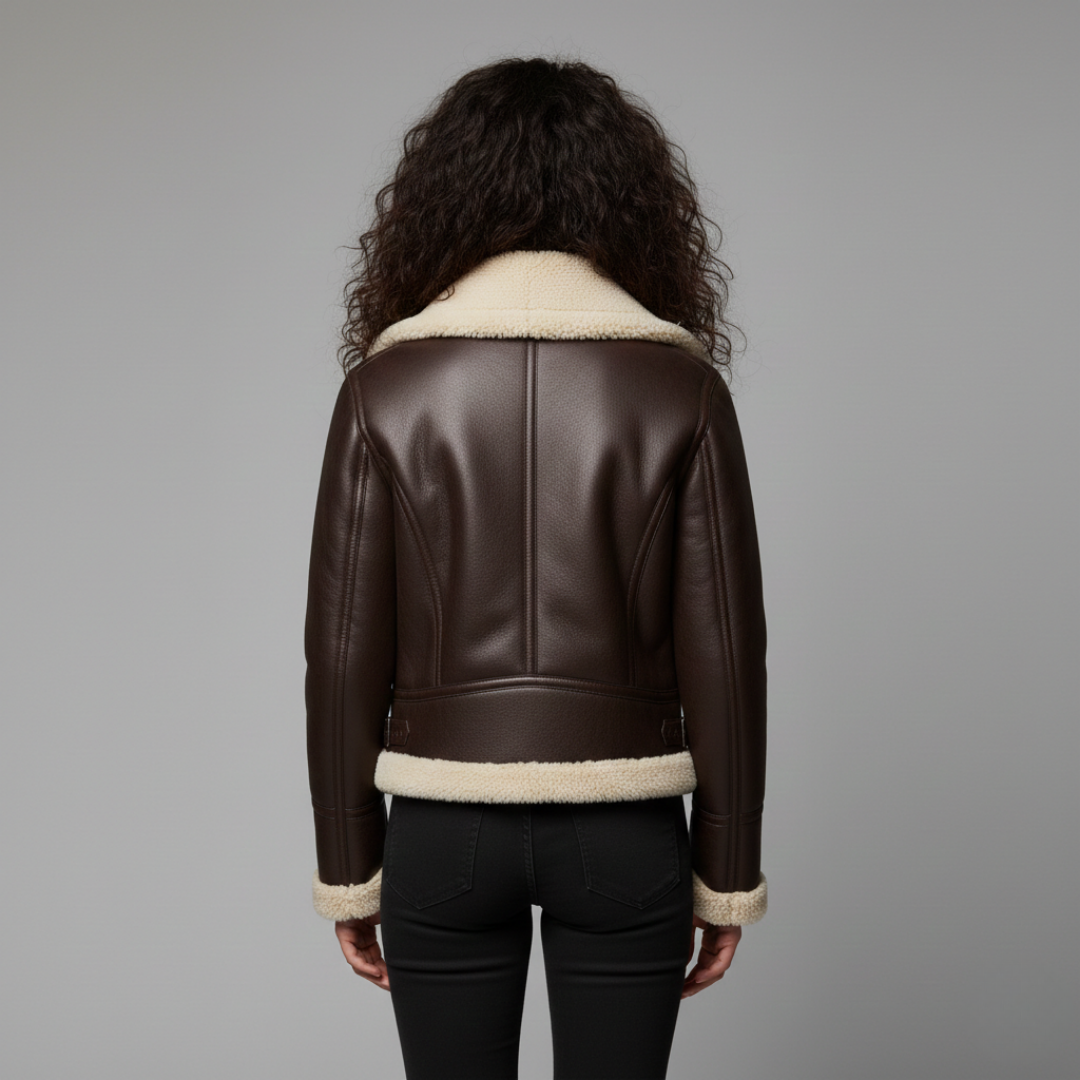 Vivienne - Shearling Aviator Jacket