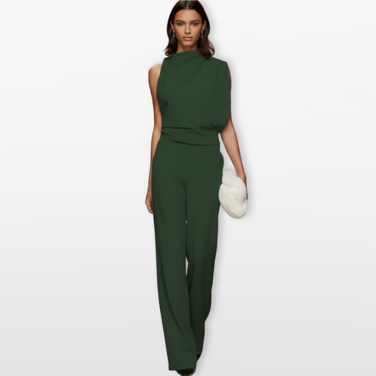 Women Wide Leg Jumpsuit Elegant Sleeveless