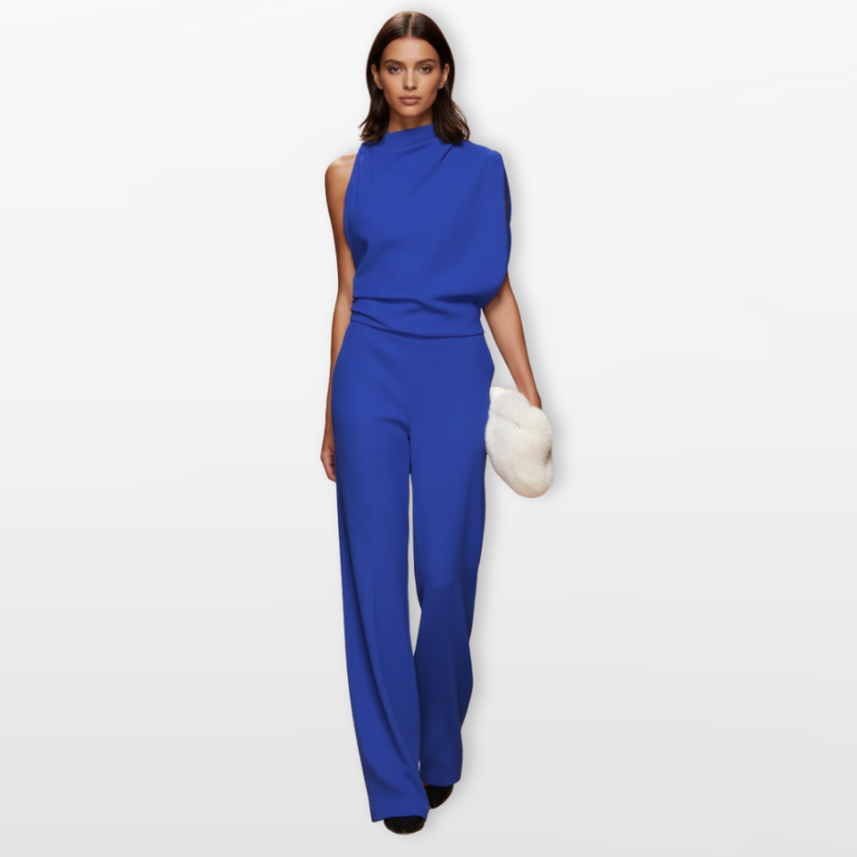 Women Wide Leg Jumpsuit Elegant Sleeveless
