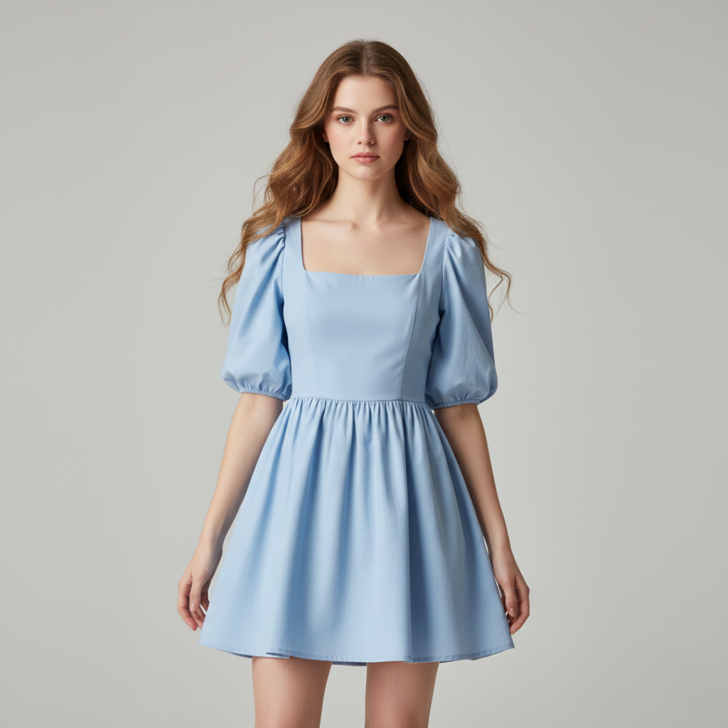 Sienna - Puff Sleeve Mini Dress