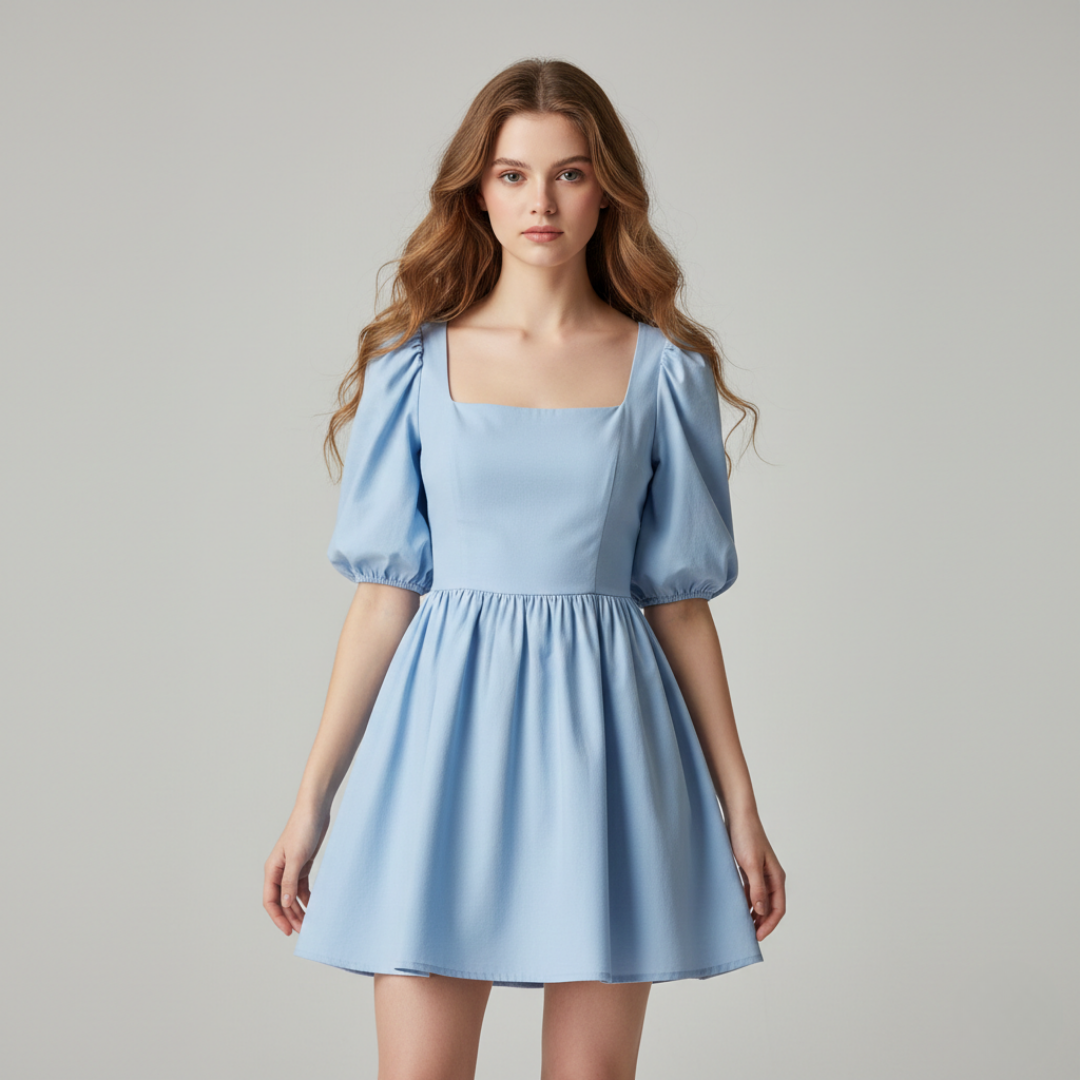 Sienna - Puff Sleeve Mini Dress