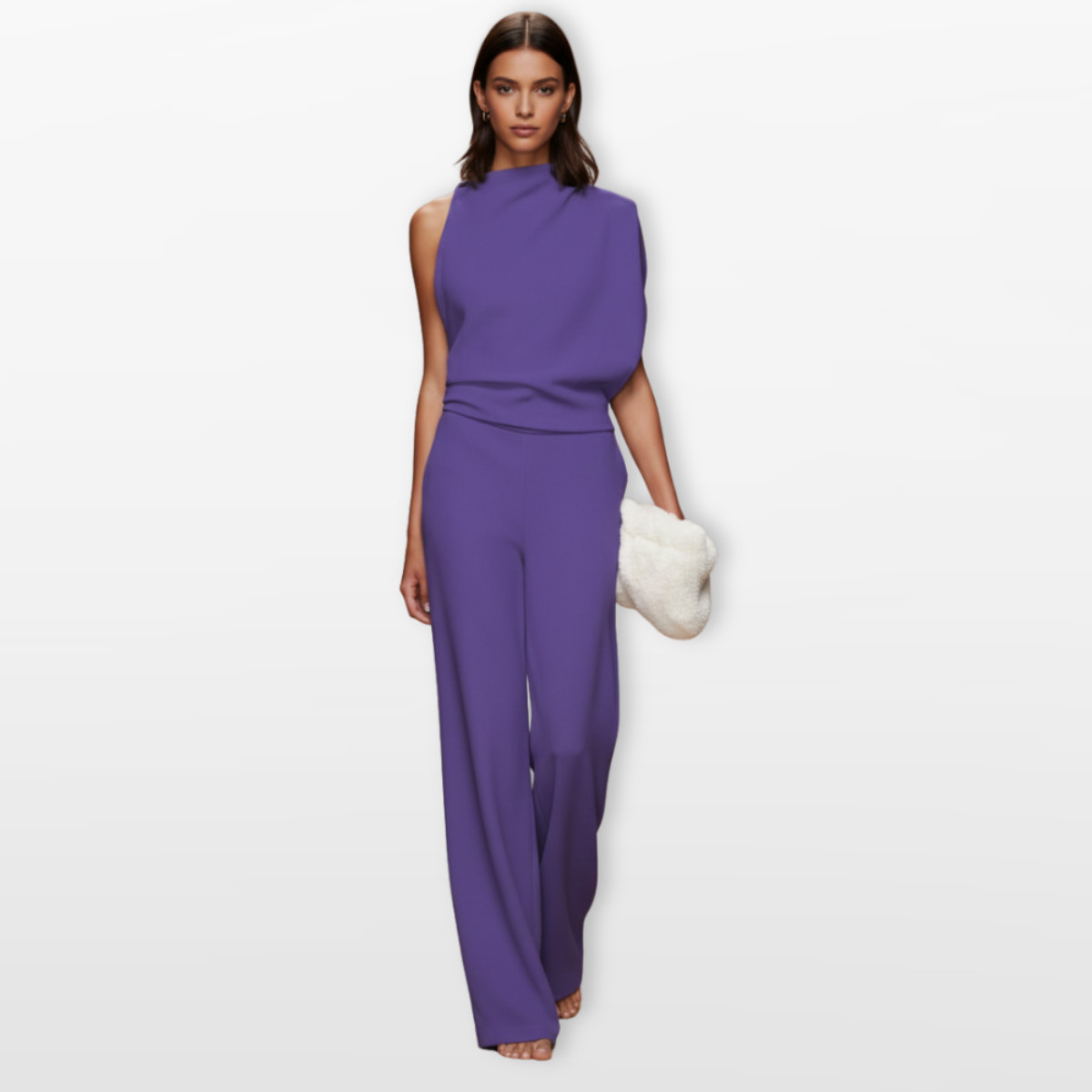 Women Wide Leg Jumpsuit Elegant Sleeveless