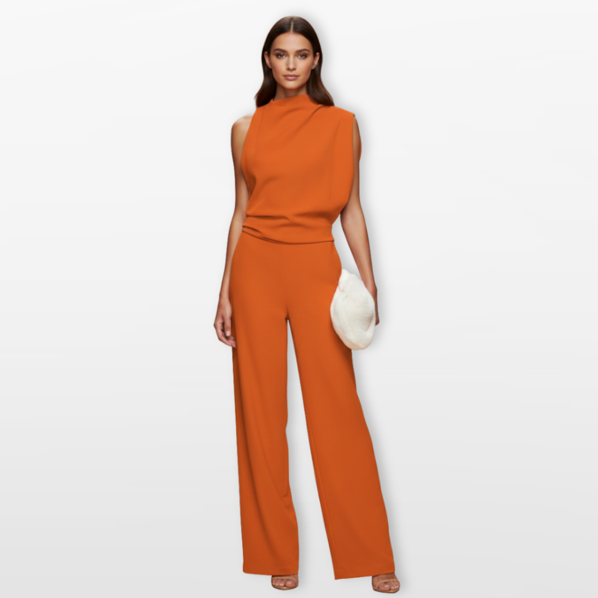 Women Wide Leg Jumpsuit Elegant Sleeveless